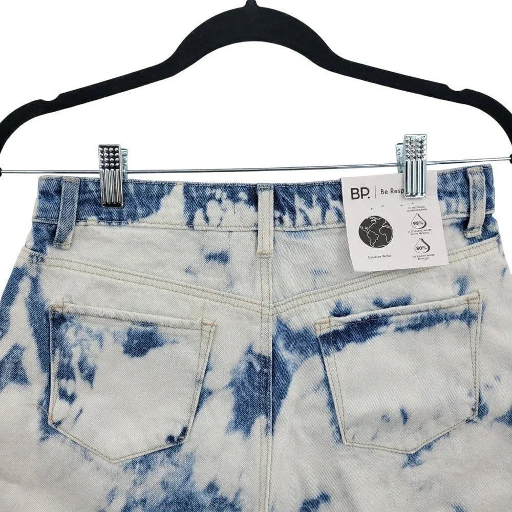 Nordstroms Retro 80s Bleached High-rise Mom Jean Shorts Sz 28 Frayed Indy Sleaze